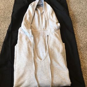 Hooded long sleeve.  So cozy
